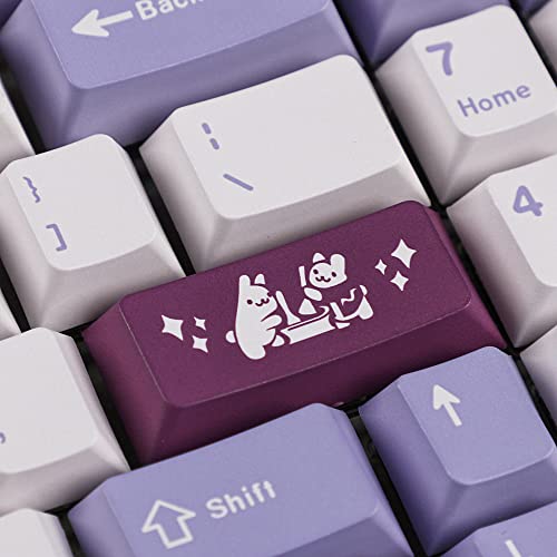 Image of 129 Rabbit Keycaps Dye-Sub Thick PBT Cherry Profile Key caps for TKL 61 64 68 75 87 96 104 108 GMMK MX Mechanical Keyboard