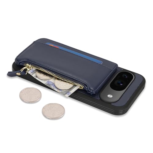 Image of Cavor for Google Pixel 9 /9 Pro Case Wallet with Card Holder, Blue
