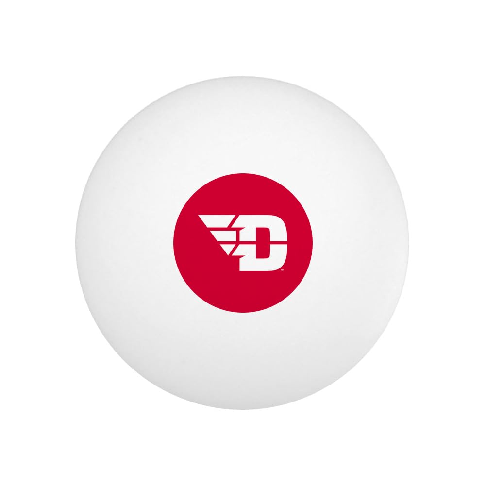 University of Dayton Flyers Logo Novelty Table Tennis Ping Pong Ball 12 Pack with Storage Bag