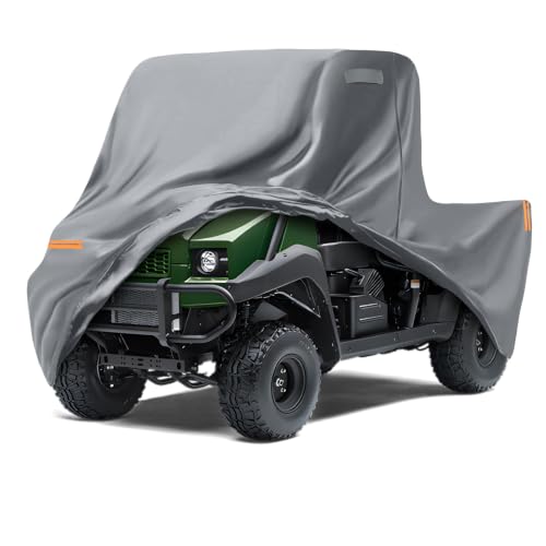 Image of Waterproof UTV Cover Replace for Kawasaki Mule 4000 /4100 PRO-MX 2 Seats | 6 Layers Outdoor Cover with Cotton Liner, Air Vents, Door Zipper and Windproof Buckles for Rain Snow Dust Protection