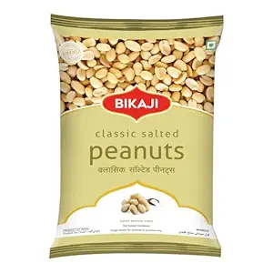 Bikaji Classic Salted Peanuts – Roasted Crunchy Sing Dana, 7.05 oz (200 g) Pouch | Bite-Sized Nut Cocktail & Party Mix Namkeen | Protein-Rich, Vegetarian, Ready-to-Eat Healthy Snack | Snacks for Adults & Kids, Perfect Party & Tea-Time Snack