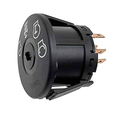 Starter Ignition Switch with Key 4Position 7Terminals Compatible with Husqvarna, AYP