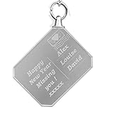  Colgante de fantasía, tarjeta postal de cristal, personalizable con su mensaje