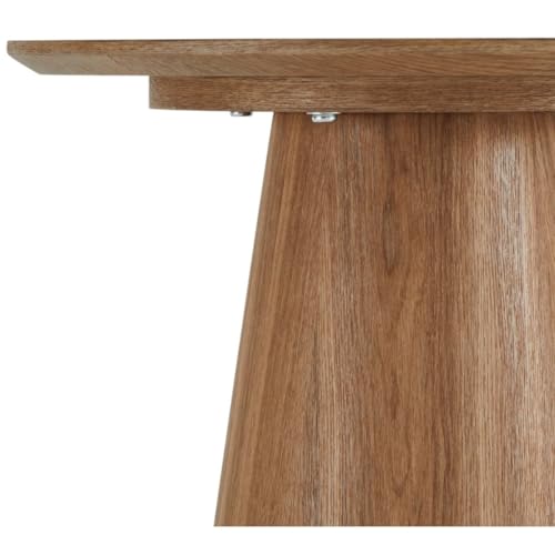 Table basse ronde Ø 45 cm compacte chêne pour optimiser l'espace