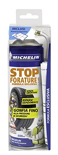 Non rovina i pneumatici MICHELIN Expert Gonfia Ripara STOP FORATURE spray 500ml senza smontare il pneumatico