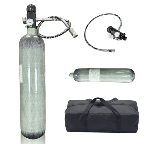 CE(No DOT) 2L 4500psi pcp air tank with M18*1.5 thread Dual Gauge Valve