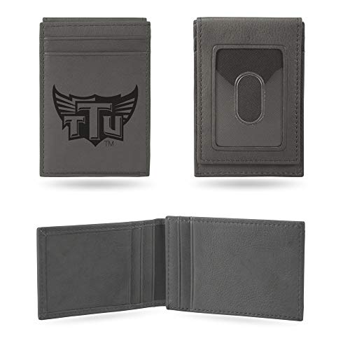 Image of Rico Industries NCAA Gray Laser Engraved Front Pocket Wallet - Compact /Comfortable /Slim