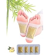 Ginger Foot Pads (40Pads), Ginger Pads for Better Sleep, 2 in 1 Packaging Easy to Use for Foot Ca...