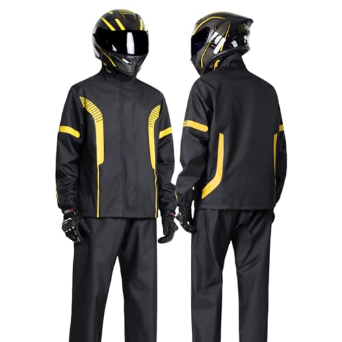 Genérico Chubasquero Hombre - Poncho impermeable manga larga para tela resistente motocicletas scooters viaje exterior mujer anorak ligero lluvia