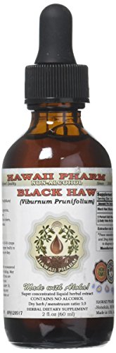 Black Haw Alcohol-Free Liquid Extract, Black Haw (Viburnum Prunifolium) Dried Bark Glycerite 2 oz