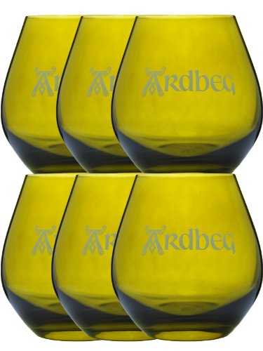 Preisvergleich Produktbild Ardbeg 6 x Tumbler mit Aufdruck mit Eichstrich