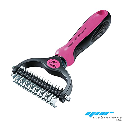Ynr Dog Dematting Comb Grooming Tool Kit 2 Sided Professional Deshedding Comb Undercoat Rake to Remove Loose Knots Mats Tangles Hairs Fits for Pets Dogs Cats Horses and Rabbits  Cucciolini Doodles Ynr dog dematting comb grooming tool kit 2 sided professional deshedding comb undercoat rake to remove loose knots mats tangles hairs fits for pets dogs cats horses and rabbits   cucciolini doodles