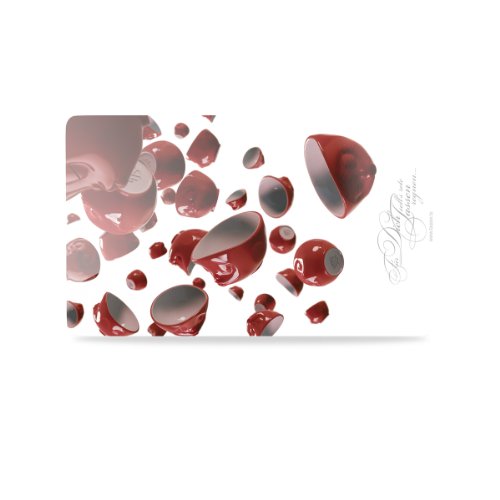 Fiftyeight t040109 – Lass es Tazas Rojas regnen, 23 x 14 cm