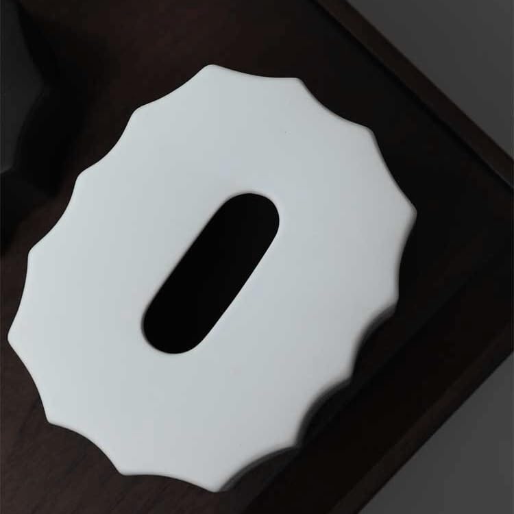 Soporte para Caja de pañuelos Decoración Sencilla con Caja de pañuelos, Mesa Centro, Papel Fumar, servilleta Creativa(Beige)