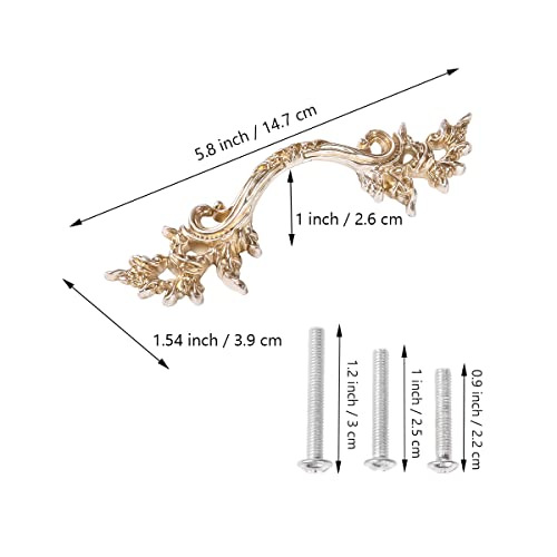 Fvstar 10pcs Antique Dresser Handles,Kitchen Cabinet Pulls,Vintage Drawer Pulls and Knobs,Furniture Cupboard Door Handles for Bathroom,2.5 inch Hole to Hole (Antique Silver) - Image 5