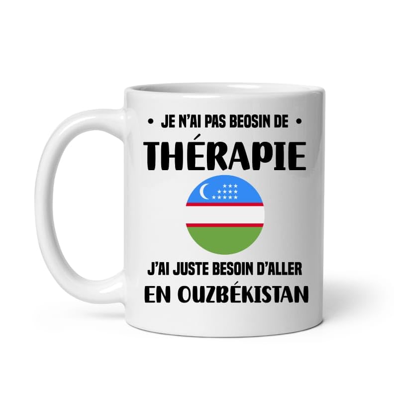 MugSmile Mug Ouzbékistan thérapie vacances départ voyage Tasse Ouzbékistan