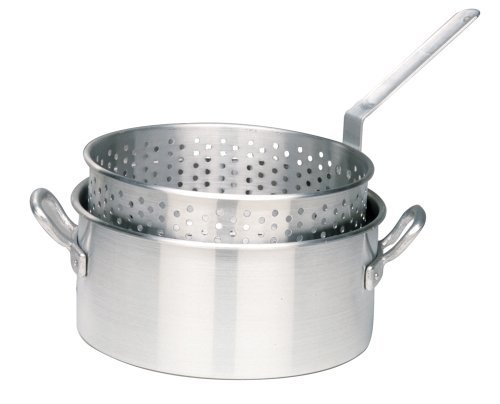 Bayou Classic Deep Fryer W-Perforated Basket 1-3-4, 10 Qt., 12 X 5