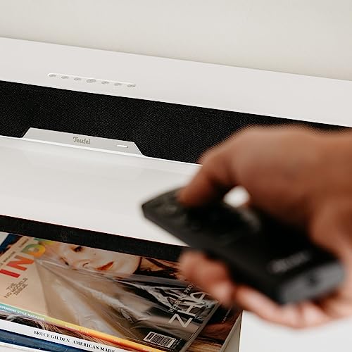 Teufel CINEBAR LUX Soundbar mit Integriertem Subwoofer, Dolby Audio, Dynamore 3D-Cineastischer-Klang, LAN, WLAN, Multiroom, Bluetooth, HDMI 3D ARC CEC - weiß – Bild 6
