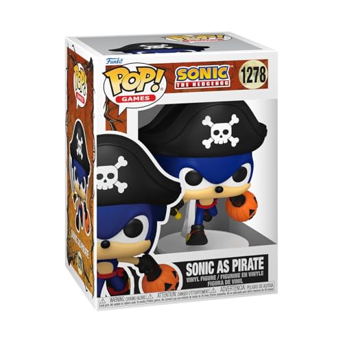 Funko Pop! Games: Sonic The Hedgehog - Pirate Sonic- Figura in Vinile da Collezione - Idea Regalo - Merchandising Ufficiale - Giocattoli per Bambini e Adulti - Video Games Fans