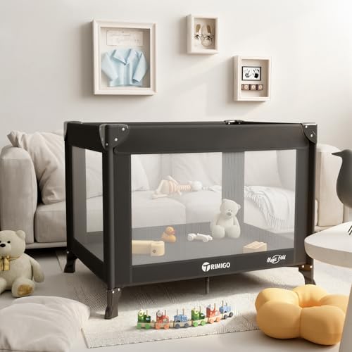 Trimigo Pliable Lit Parapluie Bébé,Mini Lit Parc bébé 100*70*70cm| Lit Pliant Voyage Léger | pour Lits bébé | Parc à Jouer | Parc Pour Chien| Enclos...