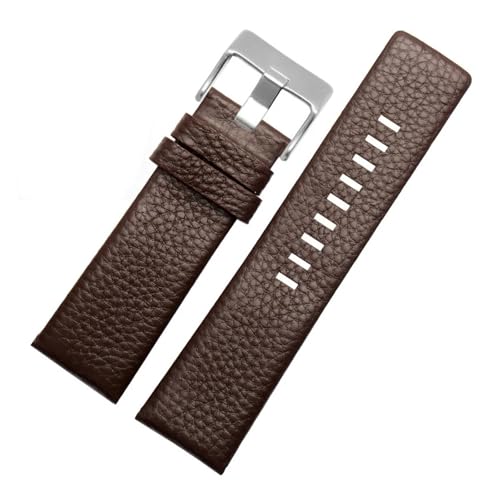 SUNJIA Diesel DZ1405 4323 4344 4427 7257 4283 sobN 24 26 28mm EHb`XgbvΉ{vEHb`oh(Brown steel buckle,26mm)