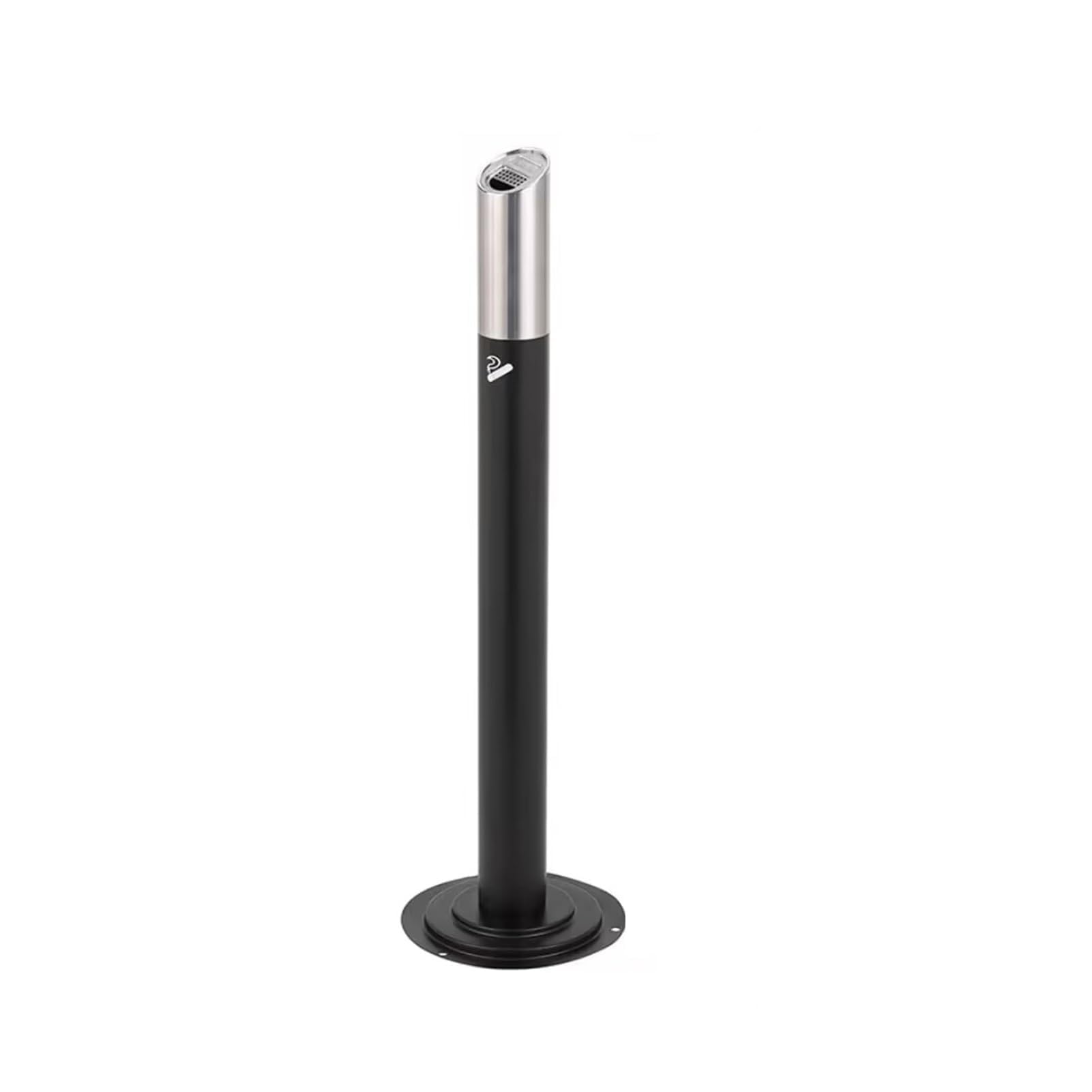 IUokLU Outdoor Rustproof Ashtray,Large & Tall Stainless Steel,for Cigarette Butt Disposal,Commercial Smokers Cigar Ash Tray Container（A）