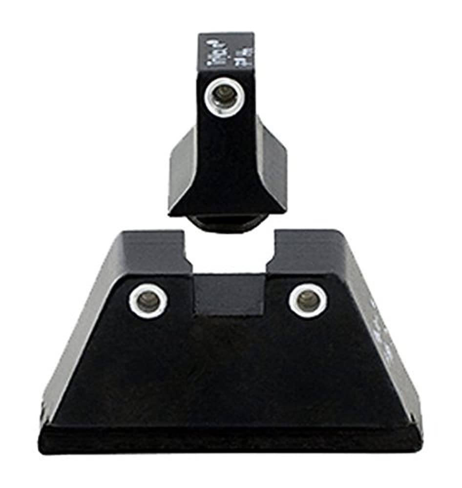 Trijicon Glock Suppressor Night Sight Set, White Front/White Rear with Green Front Lamp & Orange Rear Lamps