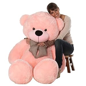 TEDSTREE Skin Friendly Ultra Soft 3 Feet Teddy Bear for Kids, Lovable Huggable Cute Soft Giant Teddy Bear for Girlfriends/Wife/Kids -(Pink, 91 cm)