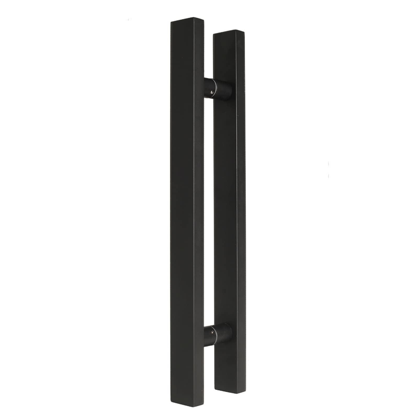 Adgcfkop Black Shower Door Handle, Door Handle Sliding Door Handle Pull Push,Stainless Steel Hardware Set With Install Fitting Industrial For Interior Exterior Sheds Bathroom(,40Cm/15.7In)