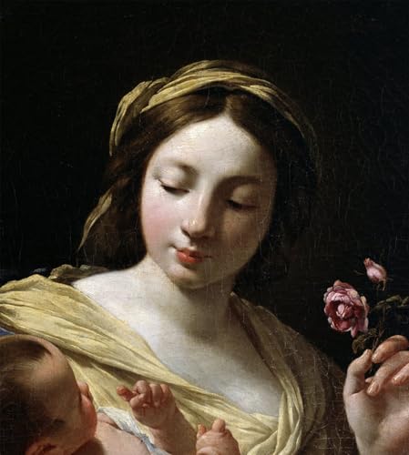 Affiche Toile Simon Vouet Vierge à l'Enfant Jésus Peinture Salon 60x90cm