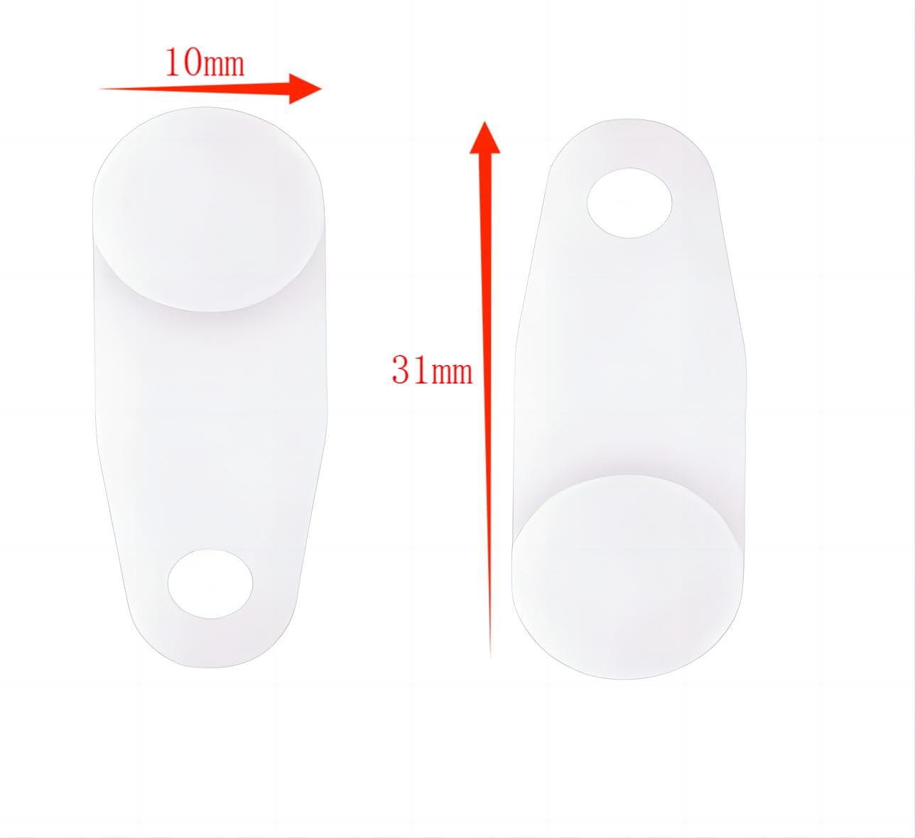 ZZYWWP 60 pcs-Curtain Hooks Curtain Track Hook Sliders Compatible with for Windows and Shower Curtains (White)
