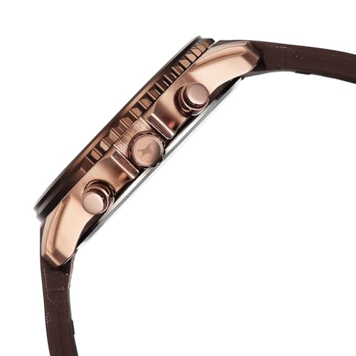 Image of Fastrack Wild Chameleons Back Inspired Bezel with Hue Brown Dial Brown Silicon Strap Watch for Men - 3337KP02
