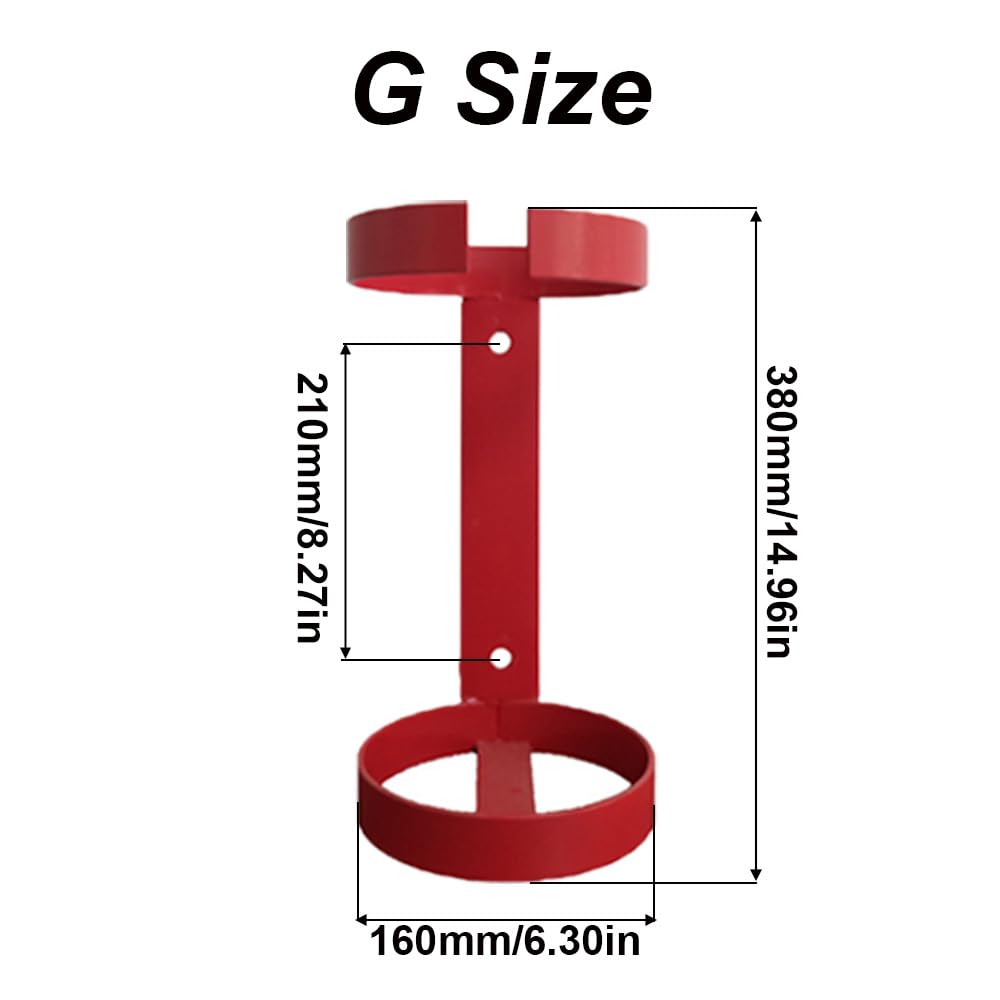 Supporto per estintore da parete, per estintori da 5 a 6 kg (senza cinghia)