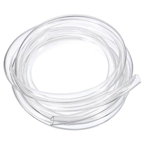 QUARKZMAN Tubo Flexible de PVC, 14mm de ID x 16mm de OD - 4 Metros de Largo Tubos de Agua de Vinilo Transparente, Tubería de Agua Plástico Ligero y Flexible para Tanque y Acuario