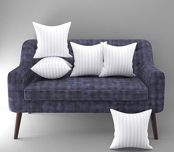 Image of Hotel Quality Premium Fibre Cushions | Cushion 16 inch x 16 inch | Pillow,Cushion,Cushions for, Cushion Pillow,Pillow,Cushions for Bed (White, 1)
