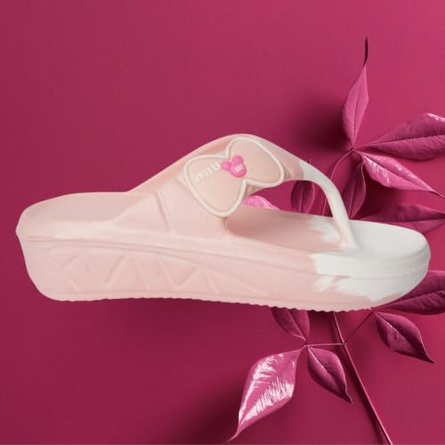 Image of Women's Soft EVA Flip | Peach & White