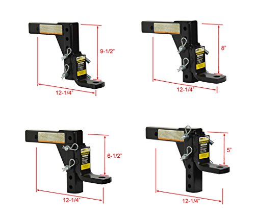 Maxxhaul 70067 Trailer Hitch - 8-Position Adjustable Ball Mount Tow Hitch thumb #5