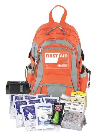 Emergency Medical Kit, Orange, Fabric