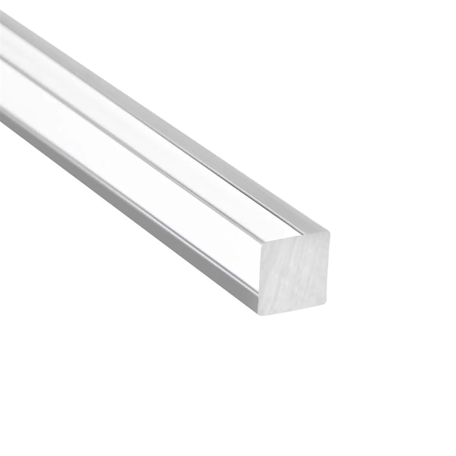 Barra Trasparente Acrilico Quadrata 20 Pollici, Asta Piatta in Plastica 1.5-50mm, Bastone Solido Acrilico per Vetrina Modelli e Decorazione 30x30mm