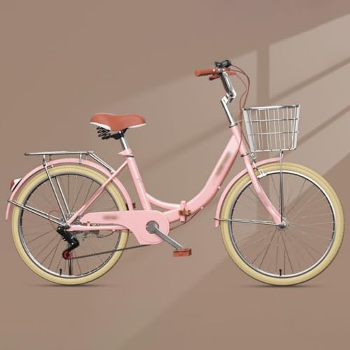 20/22/24/26 Zoll Klapprad Für Erwachsene, 6-Gang-Klapprad Für Damen Mit Doppelscheibenbremsen, Klapprad Mit Rahmen Aus Kohlenstoffstahl B,20 inch