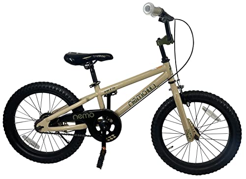 ROCKBROS(ロックブロス) 子供用 自転車 かわいい 18インチ男の子にも女の子にも! 安心のキャリパーブレーキ、バンドブレーキ仕様 ※18インチには補助輪は付属しません。 児童用 お子様のこだわりにもぴったりフィットするカラー5色 NEMO18 NEMO18-G(ベージュ)