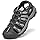 FLARUT Sandalias de Verano para Hombre Trekking Deportivas Punta Cerrada Zapatos de Senderismo Playa Correr Casual(Negro Blanco,41)