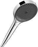 hansgrohe Rainfinity - Doccetta per doccia a risparmio idrico 6 l/min (EcoSmart+), Doccino con 3 getti, Soffione doccia rotondo, cromo, 26862000