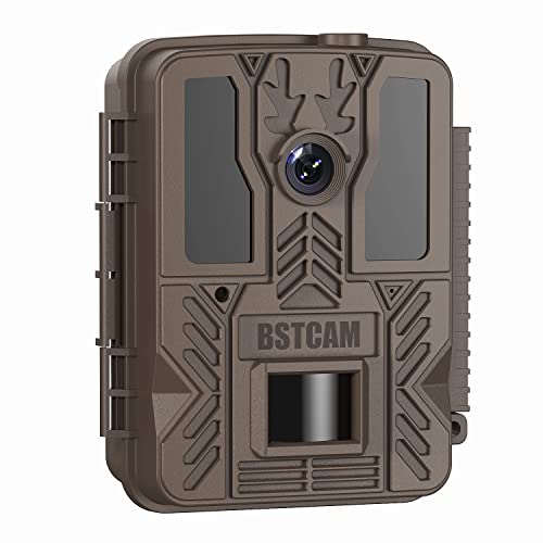4K 30MP Trail Camera, BSTCAM Hunting Game Camera 0.2s Trigger Time Trail Cam, Deer Camera with Night Vision Motion Activated, IP67 Waterproof Wireless GPS Trail Camera for Outdoor Wildlife Monitoring