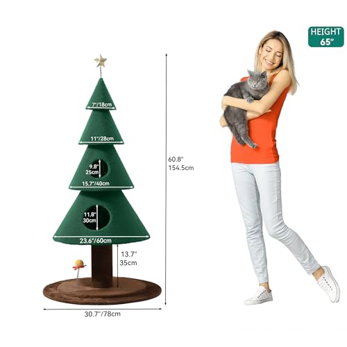 Image of DWVO 60in Cat Christmas Tree with 2 Condos