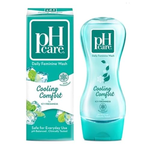 pH care Daily Feminine Wash Cooling Comfort - For Icy Freshness - With Active Cool - Safe for Everyday Use - pH-Balanced & Clinically Tested - 250ml