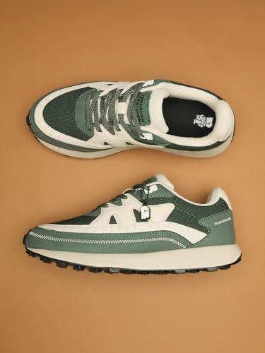 Image of The Souled Store Milano: Women and Girls Low Top Sneakers Retro Trainer Microfiber Suede and Engineered Mesh Cushioned Insole Retro Sole Lace Up Lightweight Breathable