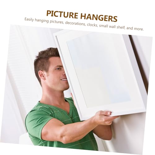 Image of Tofficu 50pcs Iron Keyhole Hangers for Wall Clocks Photo Frames and Home Decor Picture Hanging Hardware Resistance for Easy Installation and DIY Projects