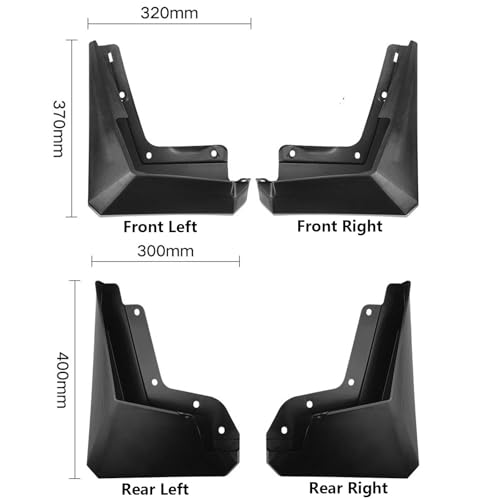 Image of 4pcs Mud Flaps Mud Splash Guard Mudguards for Tesla Cybertruck 2023 2024 2025 Splash Fender No Drilling Precision Fit Exterior Accessories