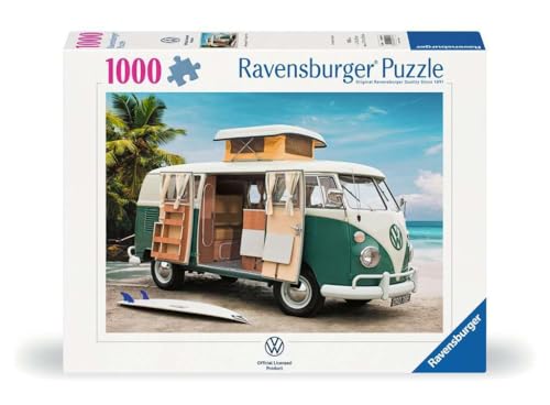 Ravensburger Puzzle 12000579 - Volkswagen T1 Camper Van - 1000 Teile Puzzle für Erwachsene und Kinder ab 14 Jahren, Geschenk für VW Bulli Fans